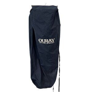 Ouray Sportswear Garment Bag Zip Up Drawcord Navy Blue Travel Clothing Storage